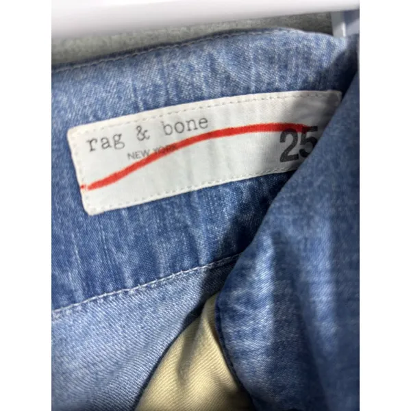 Rag & Bone Womens Jeans 25 Massive Crystal Wash High Rise‎ Wide Leg - Image 2