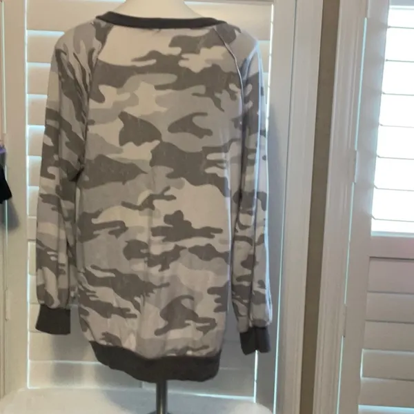 First Love Gray Camo Sweatshirt - Image 3