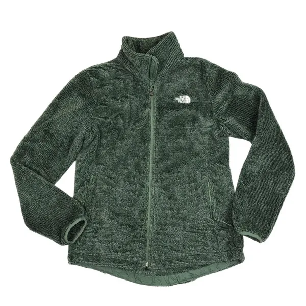 THE NORTH FACE Osito Fleece Jacket Women M Forest Green Outdoor Athletic Travel - Image 3
