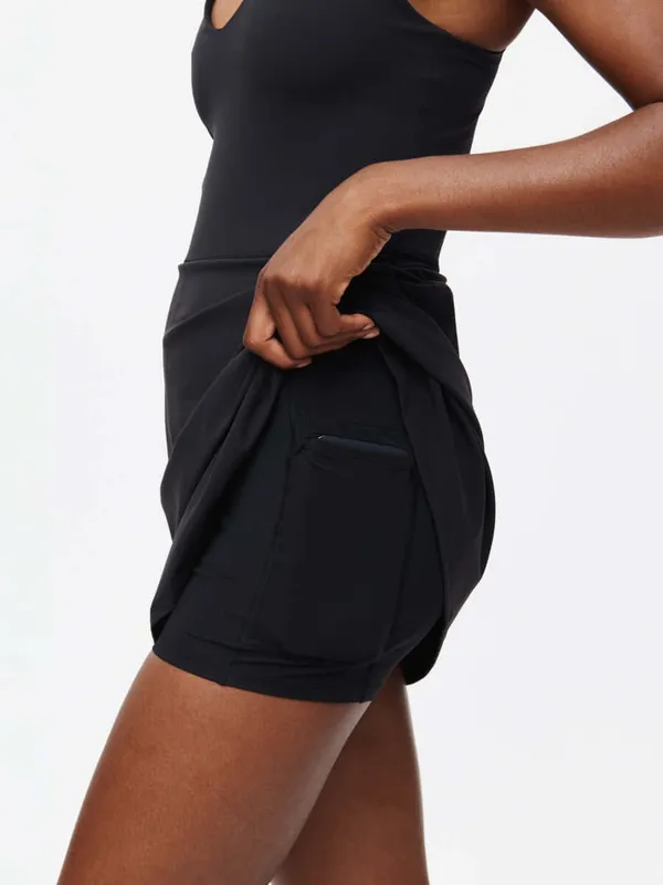NWOT Outdoor Voices Volley Dress - Black - XS - Image 3