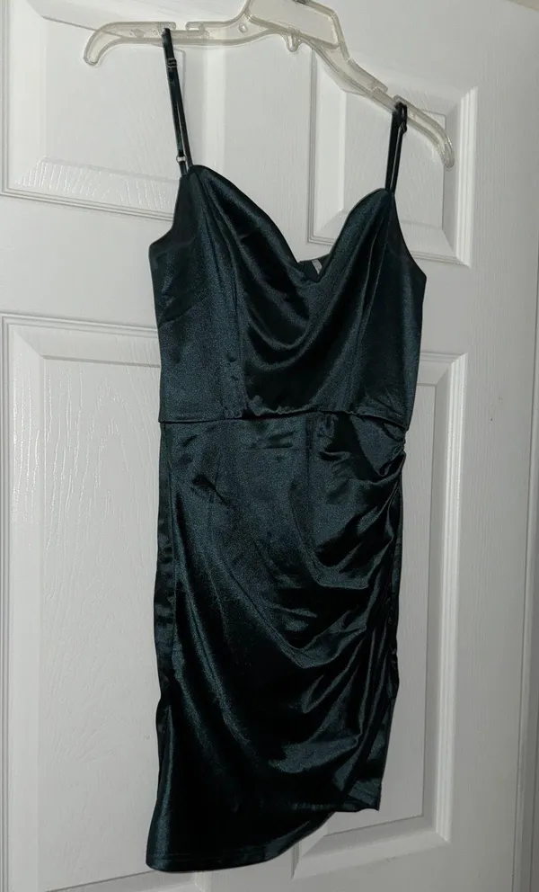 Lucy in the Sky Lulus Emerald Mini Dress - Image 3