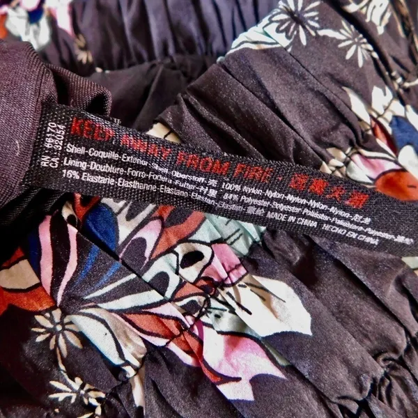 FREE PEOPLE Movement The Way Home‎ Floral Shorts Black Athletic Print X-Small - Image 13