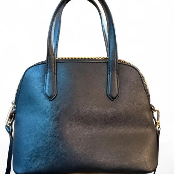 Kate Spade Black Saffiano Leather Dome Satchel Crossbody Bag - Image 2
