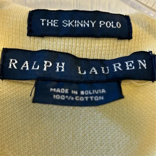 Vintage Ralph Lauren‎ Women's Yellow Polo Shirt Size M Short Sleeve - Image 7