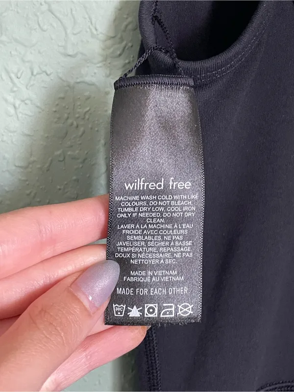 Aritzia Wilfred Free Divinity Kick Flare Jumpsuit 2XS / XXS Black One Piece - Image 13