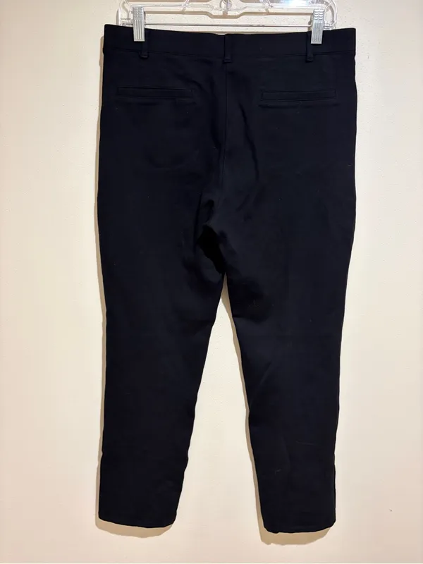 Quince Ultra-Stretch Ponte Straight Leg 4-Pocket Pull-On Pants Black Size Large - Image 12