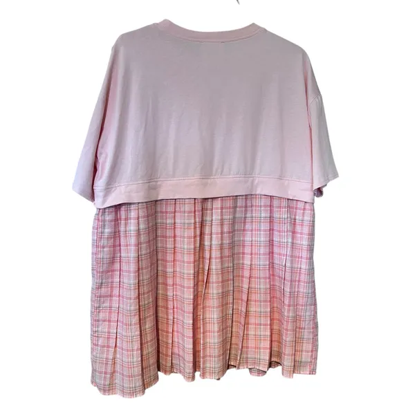 Fantastic Fawn Top Dress Pinks Oversized Pleated Cotton Lining Boho Fairy SZ M - Image 7