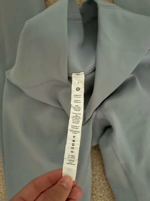 Light Blue Lululemon Leggings - Image 2