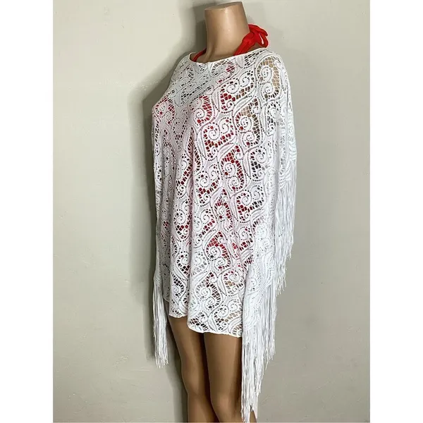 New Pilyq water lily fringe coverup. XS/S. Regularly $179 - Image 8