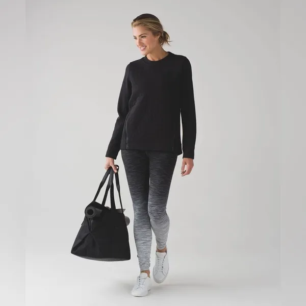 Lululemon Fleece Be True Crew‎ Black - Image 2
