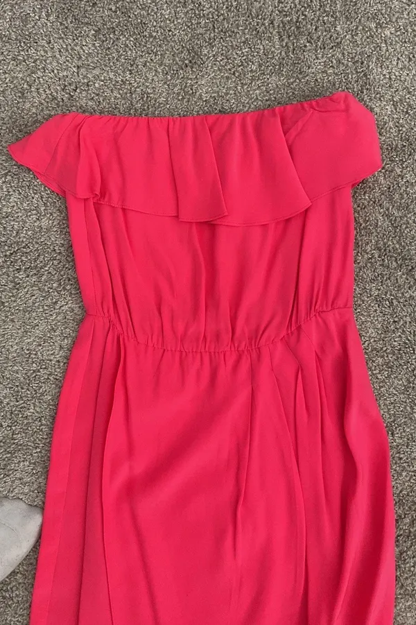 Amanda Uprichard Pink Silk Dress - Image 3