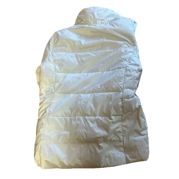 Michael Kors White Down Filled Puffer Jacket Women Size Medium Warm Classic Coat - Image 13