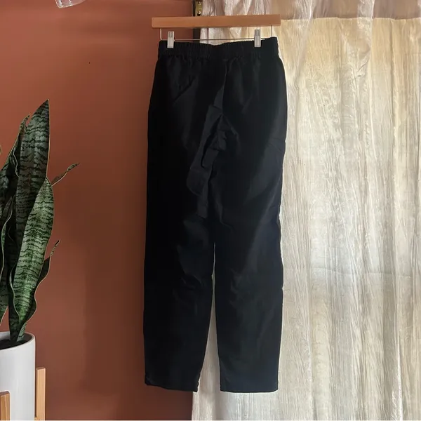 J. Crew Tall Linen-cotton‎ Blend Drawstring Pants Black Pull On NWT Size 0T - Image 5