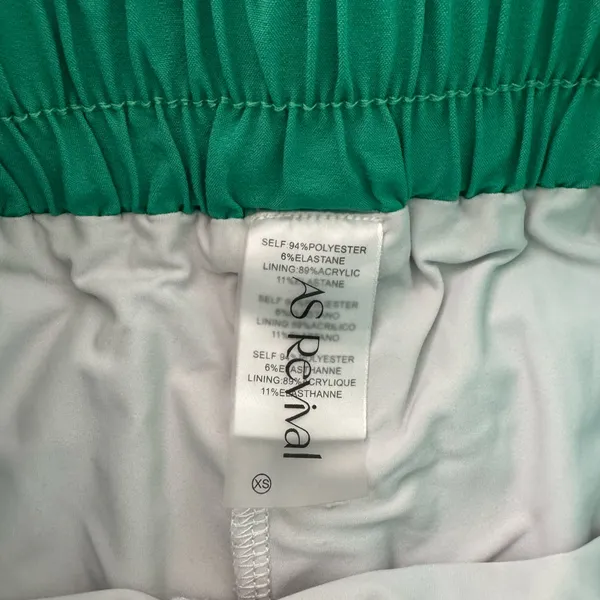 AS Revival Emerald Green Athletic Skort Size XS - Image 3