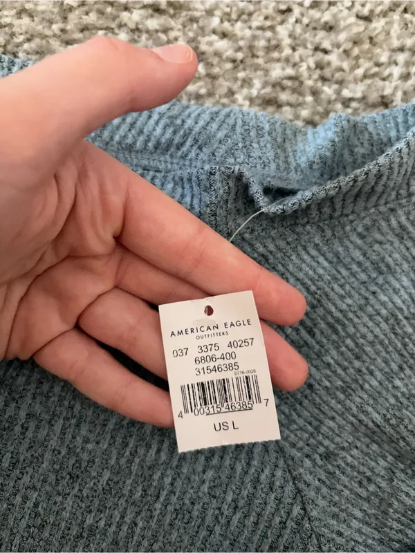 American Eagle Outfitters Ribbed Off-Shoulder Top - Image 4