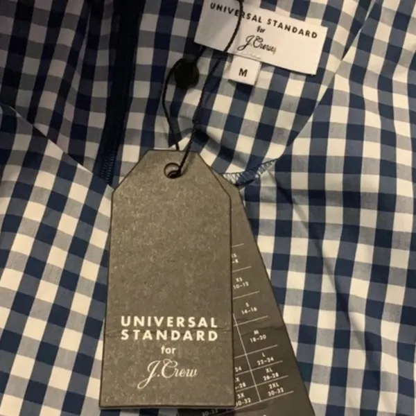 NWT Universal Standard J. Crew gingham dress‎ Sz 8 - Image 5