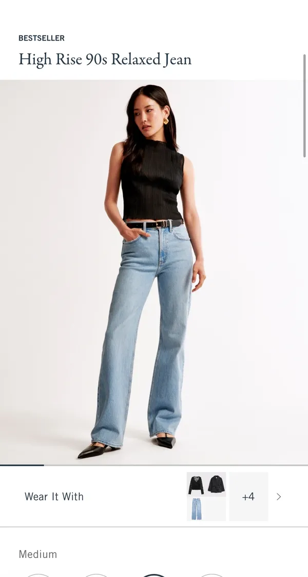 Abercrombie High-Rise 90s Relaxed Jeans - Image 4