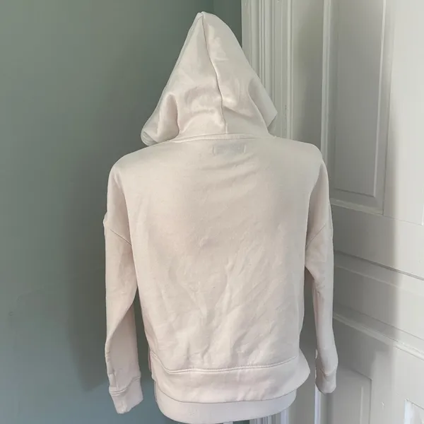 Rae Dunn Cream Hoodie Purple Sequins‎ Size XS Wine Time - Image 3