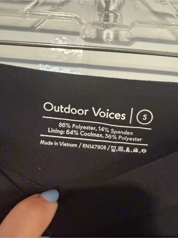 Black Outdoor‎ Voices Athletic Leggings - Sleek Everyday Workout Tights - Image 2
