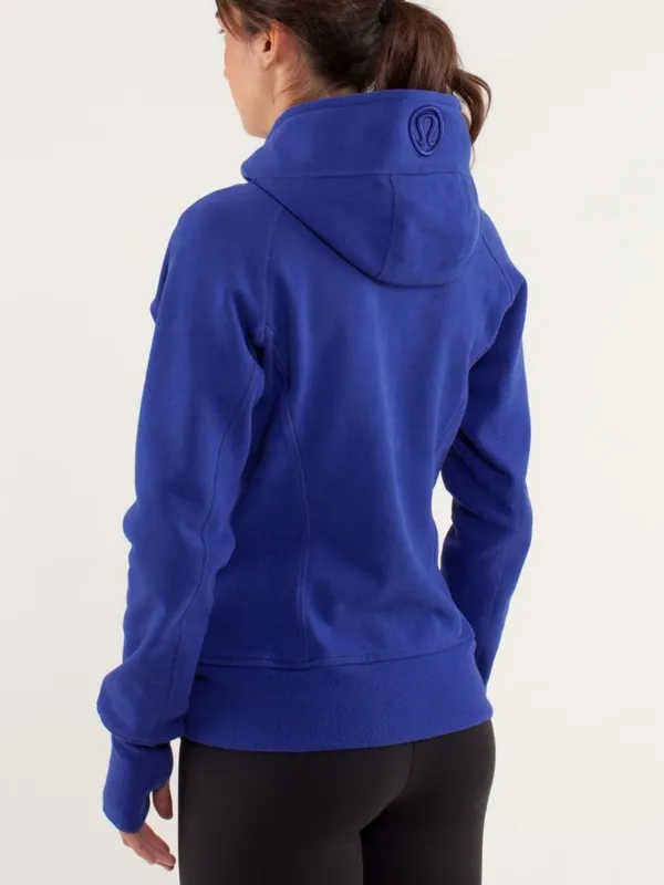 LULULEMON Scuba Hoodie Sweatshirt in Pigment Blue Full Zipper size‎ 10 - Image 3