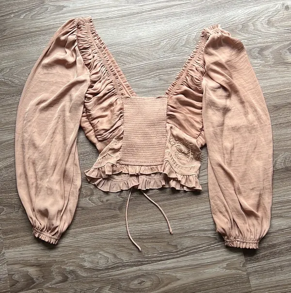 Free People Veronica Embroidered Blouse Top - Image 5
