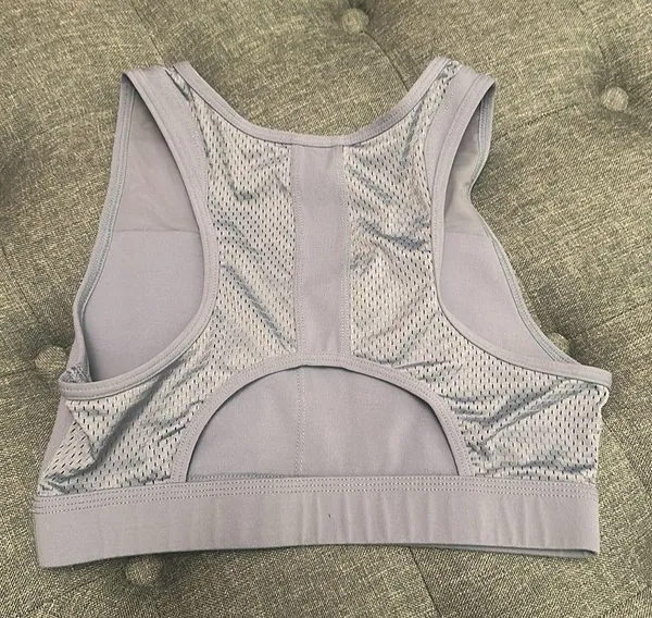 Alphalete surface reign Sports Bra in stone blue - Image 3