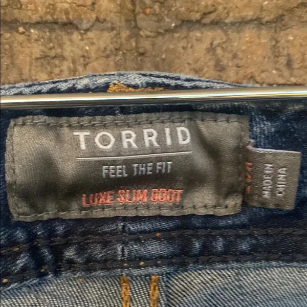 Torrid Dark Blue Flare Jeans - Image 2