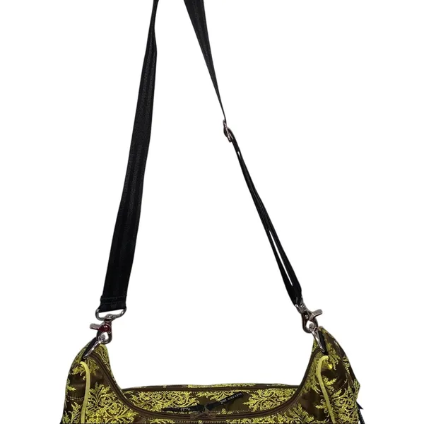 Petunia Pickle Bottom Touring Bag Diaper Bag Brown Yellow Damask Baby‎ Crossbody - Image 3
