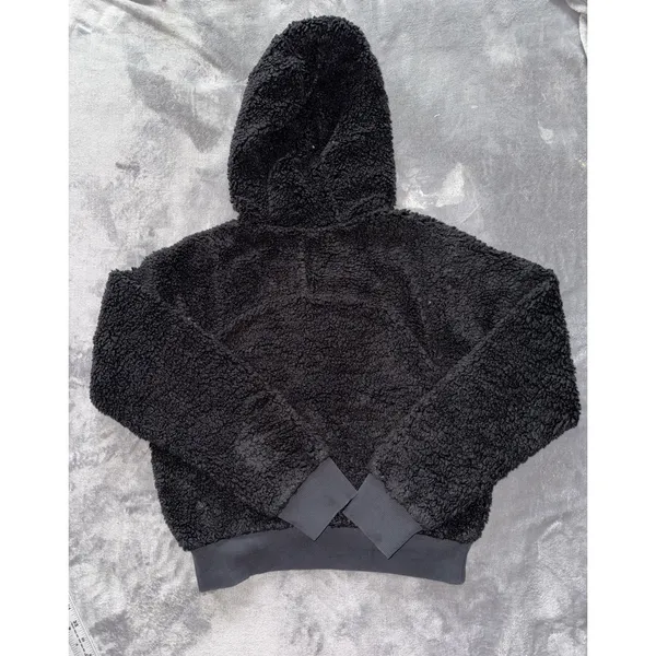Lululemon Women's Oh So Sherpa Half Zip Black Size 6 - Image 7