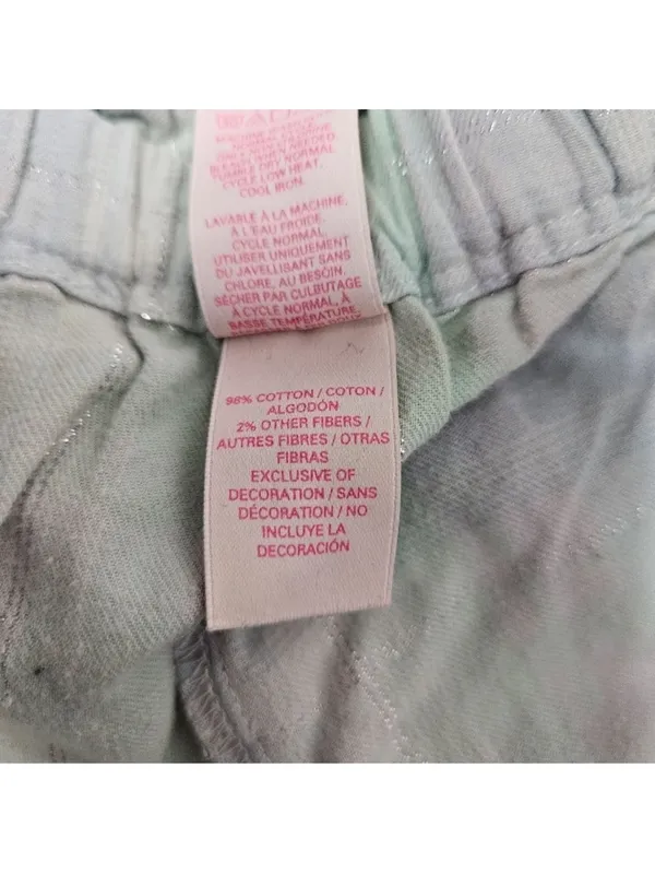 Victoria's Secret Aqua & Purple Pastel Plaid Flannel Pajama Set Women's Small‎ - Image 8