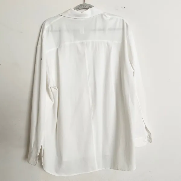 Alo Yoga Dreamscape Button Down Long Sleeve White M - Image 5