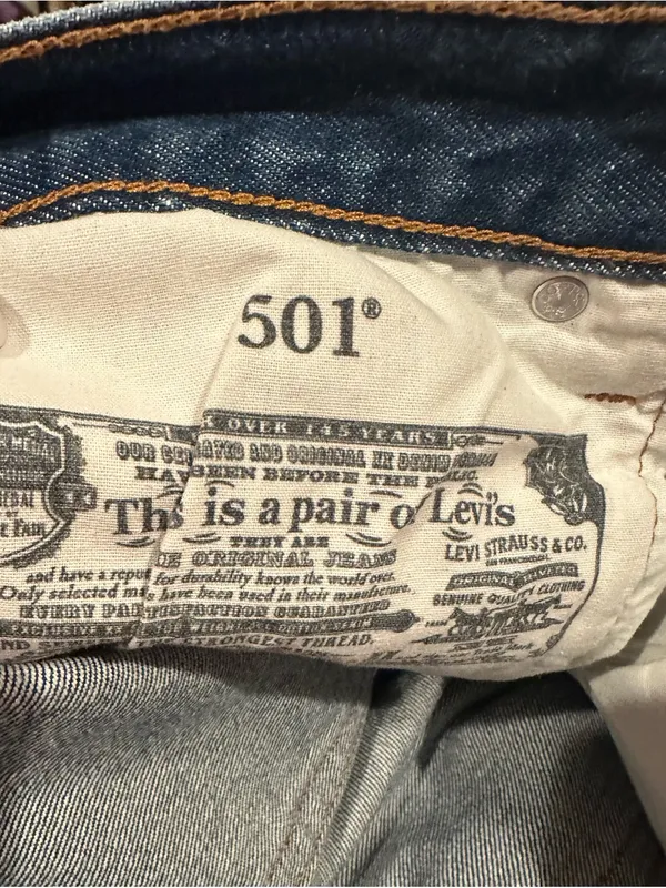 LEVIS Colorblock High-Rise MOTO SHOW TEETH ZIPPER CUFF Jeans 27 - Image 12