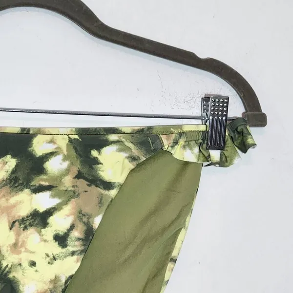 Aerie Green Abstract Print Bikini Bottoms NWTT Size Large Full Coverage Bottoms - Image 3