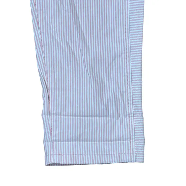 Khakis‎ by Gap Skinny Mini Pink Striped Rolled Pants Mid-Rise Stretch Women 6 - Image 4