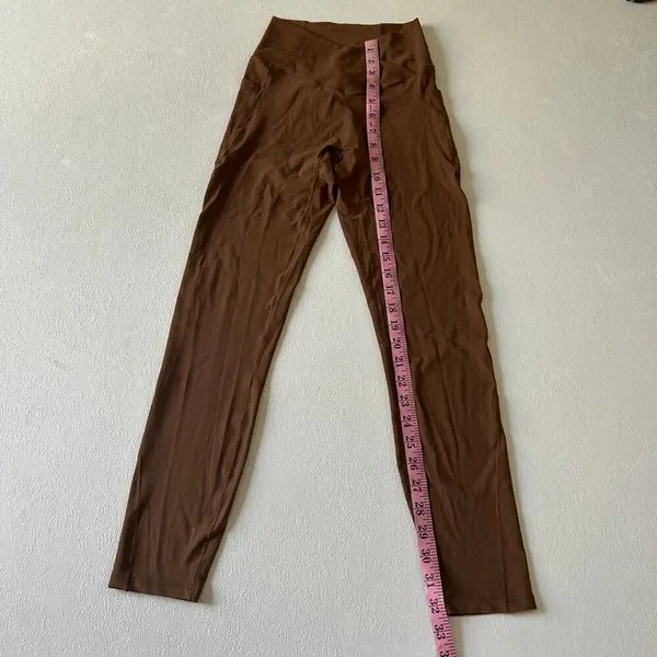Halara Brown High Waisted Leggings Yoga Pants Buttery Soft Stretch Activewear Si - Image 6