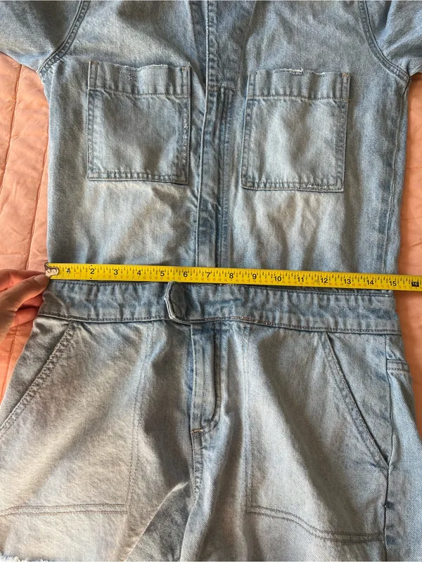 DL 1961 Denim Hannah Romper Utility Jumpsuit Size Small - Image 10