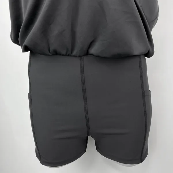 Year of Ours Black Sleeveless Square Neck Athletic Tennis Mini A Line Dress Sz L - Image 6