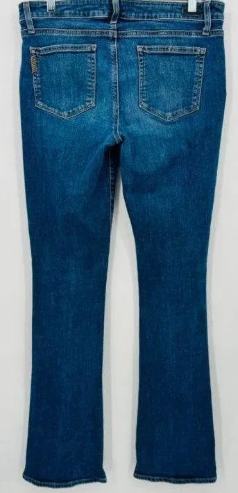 Paige Manhattan Boot Cut Jeans Size 32 Tall Lane Wash Medium Blue - Image 3