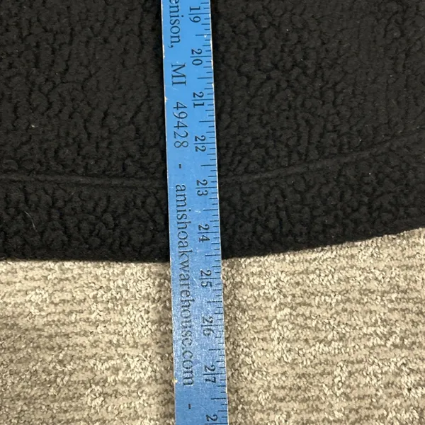 J Crew Womens Small Snap Collar Sherpa Black Sweatshirt Polartec Fleece Pockets - Image 8