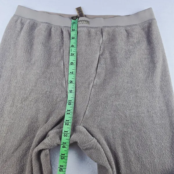 SKIMS Terry Cotton Blend Cozy‎ Knit Leggings Lounge Pants Beige Size 2XL - Image 7
