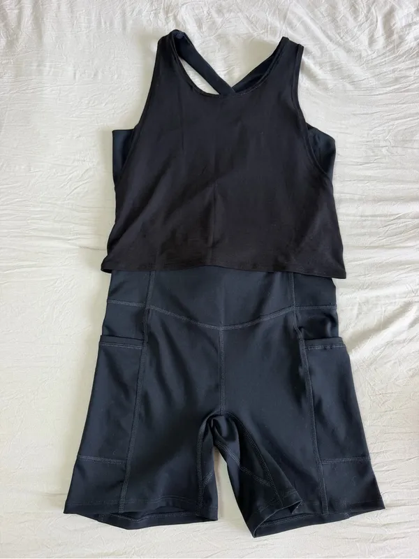 FP Movement Women's Athleisure Biker Unitard Romper Shorts XS Yoga Gym NWOT - Image 3