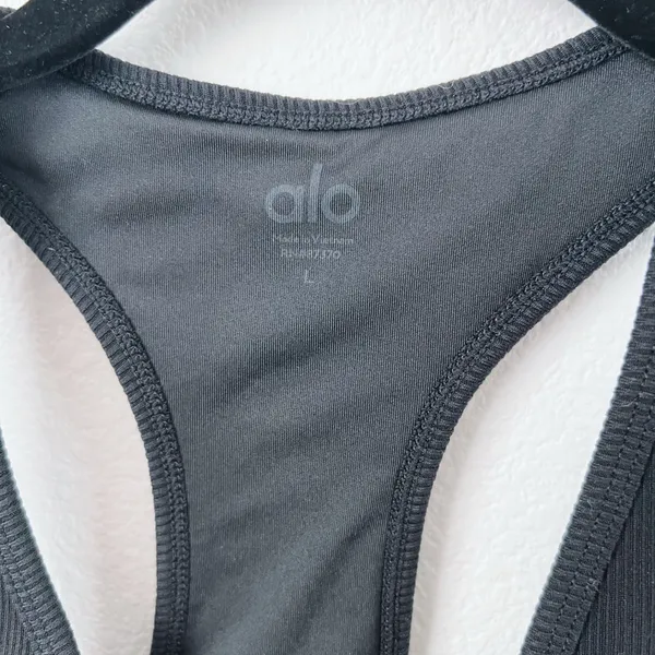 Alo Yoga Goddess Ribbed Cropped Tank Racerback - Image 5