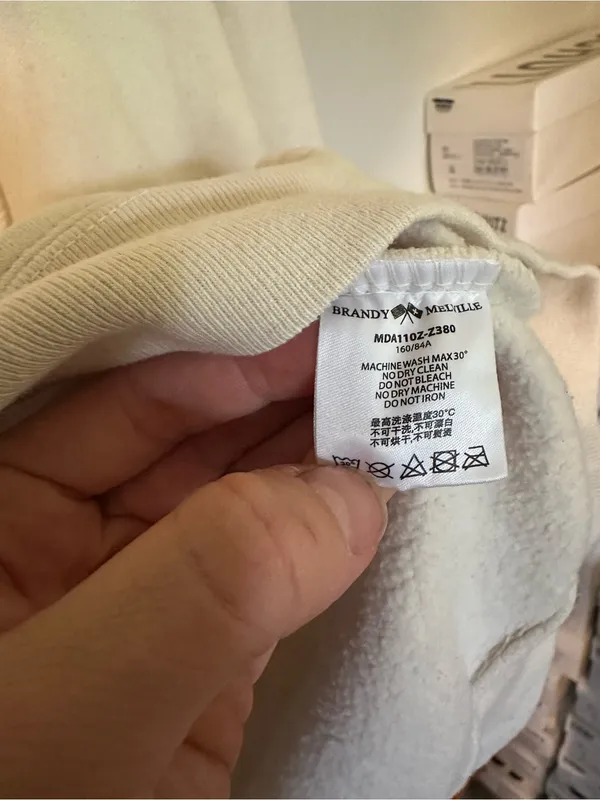 Brandy Melville Christy hoodie cream - Image 4