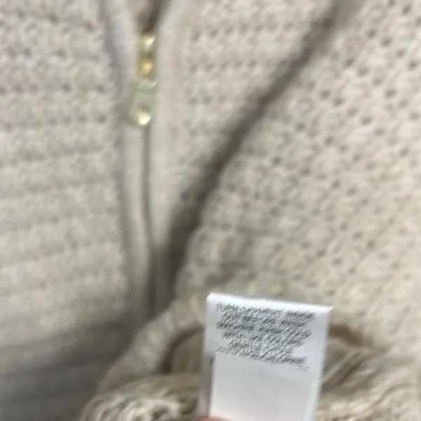 Joie Tan Zip‎ Up Sweater Size Small - Image 7