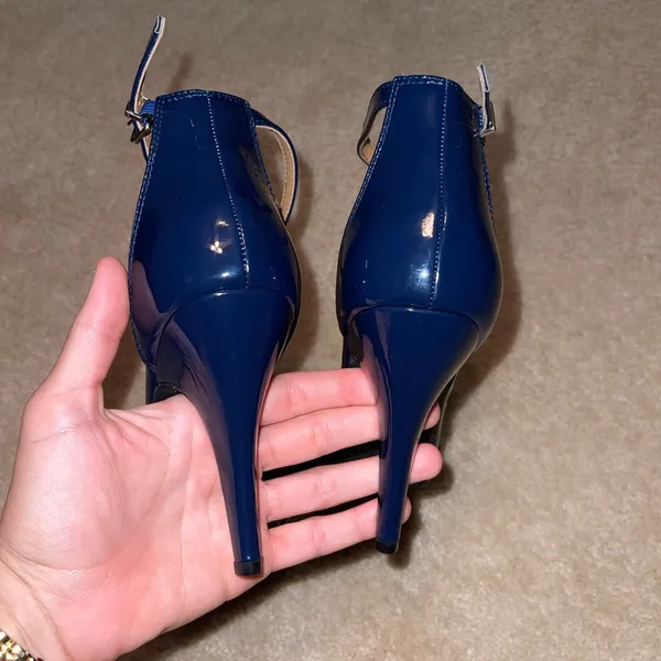 Elegant Navy High Heel Sandals - Image 5