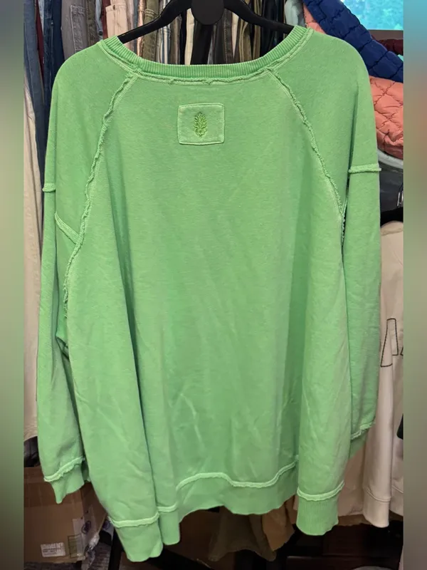 NWOT Free People FP Movement One To Beat Pullover - Voltage Green - Small - Image 9