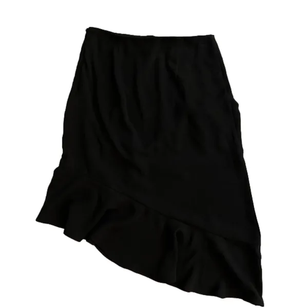 le Lis asymmetrical black ruffle skirt, Size L. NWT - Image 7