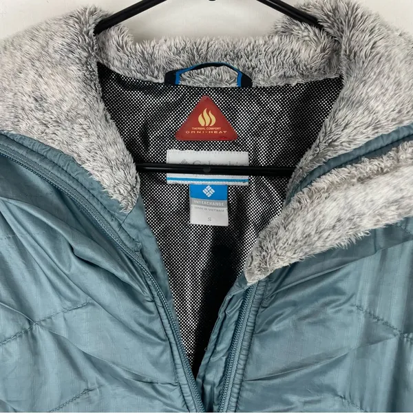 Columbia Kaleidaslope ll Ripstop Omni Heat Jacket Sz Small Metal Blue - Image 6