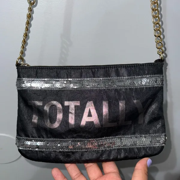 Juicy Couture Womens Crossbody Purse Metallic Sequin "Totally" Chain Strap I‎ - Image 6