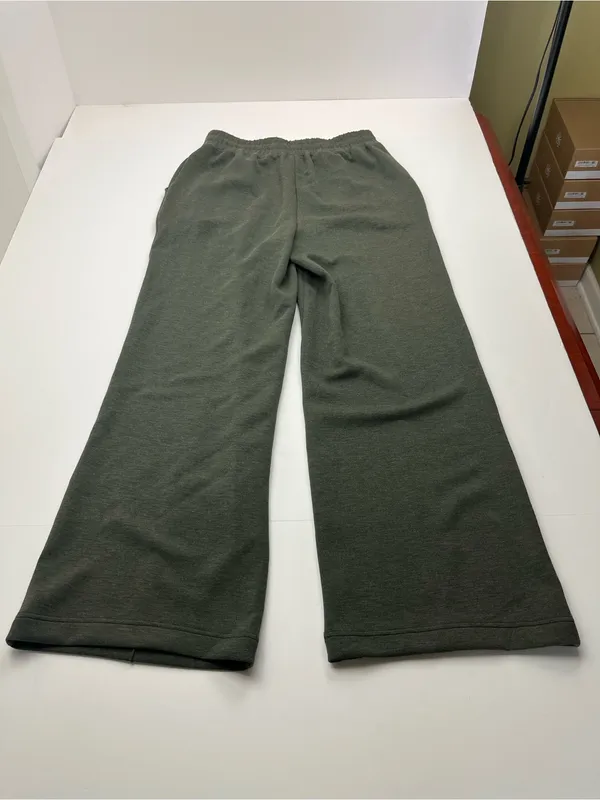 Varley DoubleSoft Green Wide Leg Pull-on Pant Womens Medium Stretch Pockets - Image 13